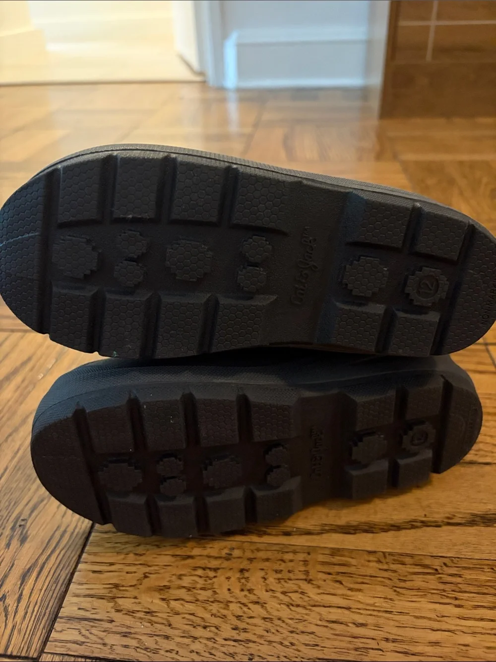 Cat & Jack Kids Black & Gray Waterproof Snow Boots Size 12 NWT